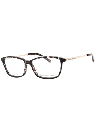 Banana Republic CATE/N eyeglasses with a black full-rim frame and silver temple accents.