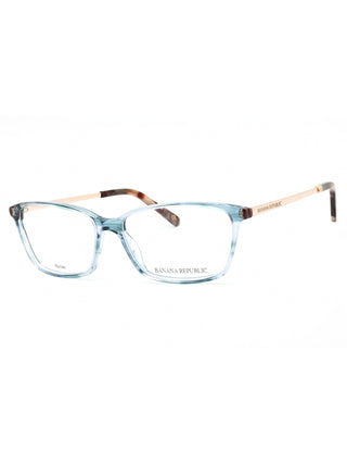 Banana Republic CATE/N blue crystal eyeglasses with clear demo lenses, 53mm.
