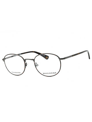 Banana Republic DONN eyeglasses in Havana Grey, featuring a clear demo lens and classic rectangular frame.