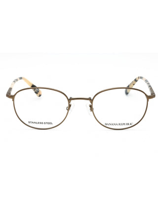 Banana Republic DONN eyeglasses, black full-rim frames with silver accents.
