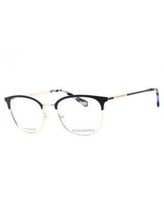 Banana Republic Isadora blue and gold eyeglasses with clear demo lenses, 51mm.