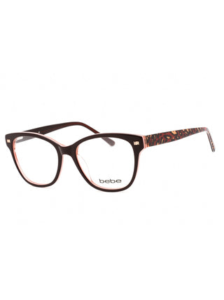 Bebe BB5194 Berry Animal full-rim zyl eyeglasses with clear demo lenses.