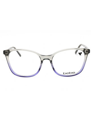 Bebe BB5206 eyeglasses featuring a sleek, lightweight metal frame in a classic cat-eye silhouette with gold accents.