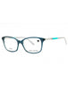 316 - TEAL CRYSTAL/Clear demo lens