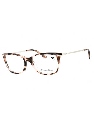 Calvin Klein CK22501 eyeglasses in rose tortoise, clear demo lens, 51mm, with a stylish full-rim design.