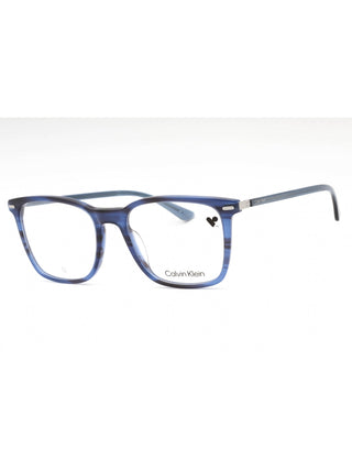 Calvin Klein CK22541 eyeglasses: sleek black full-rim frames with subtle silver accents, shown at an angle.