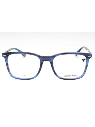 Calvin Klein CK22541 black rectangular eyeglasses with thin metal frames and clear lenses.