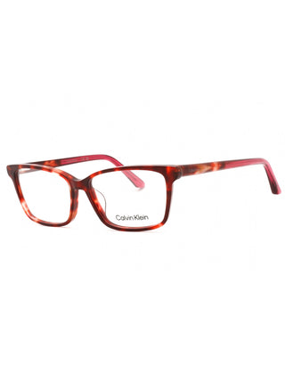Calvin Klein CK22545 eyeglasses in burgundy havana, featuring a full-rim, rectangular frame and clear demo lenses.