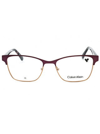Calvin Klein CK23107 black rectangular eyeglasses with thin metal frames.