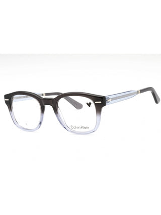 Calvin Klein CK23511 grey blue eyeglasses with clear demo lenses, 49mm, featuring a sleek, modern design.