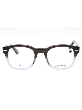 Calvin Klein CK23511 eyeglasses, black full-rim square frames with silver accents.