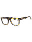 218 - BROWN BLUE HAVANA/Clear demo lens