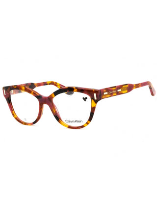 Calvin Klein CK23541 eyeglasses in rose havana, featuring a full-rim, rectangular frame with clear demo lenses.