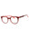 609 - BURGUNDY/CRYSTAL AZALEA / Clear demo lens