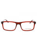 601 - CRYSTAL OXBLOOD/Clear demo lens