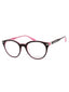 608 - BURGUNDY/MILKY PINK/Clear demo lens