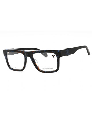 Calvin Klein Jeans CKJ23647 blue eyeglasses with clear demo lenses, 54mm size.