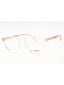 0HAM 00 - Transparent Peach Pink/Clear demo lens
