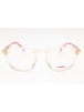 0HAM 00 - Transparent Peach Pink/Clear demo lens