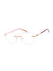 C03 - Shiny Pink Gold/Silver / Clear Lens