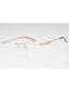 C03 - Shiny Pink Gold/Silver / Clear Lens