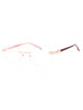 C03 - Shiny Pink Gold / Clear Lens