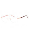 C03 - Shiny Pink Gold / Clear Lens