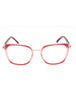 C03 - Shiny Pink Gold/Burgundy / Clear Lens