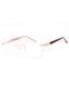 C03 - Shiny Pink Gold/Silver / Clear Lens