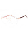 C03 - Shiny Pink Gold/Silver / Clear Lens