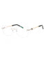 C02 - Shiny Silver/Gold Black / Clear Lens