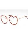C02 - Shiny Gold/Translucent Burgundy / Clear demo lens