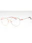 C03 - Shiny Pink Gold/Silver Burgundy / Clear demo lens