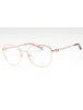 C03 - Shiny Pink Gold/Silver Burgundy / Clear demo lens