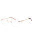 C03 - Shiny Pink Gold/Silver Burgundy / Clear Lens