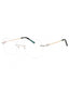 C02 - Shiny Silver Gold/Black / Clear Lens