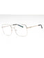 C02 - Shiny Silver/Gold Black / Clear Lens