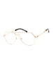 C01 - Shiny Gold / Clear Lens