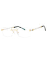 C03 - Shiny Gold/Silver / Clear Lens