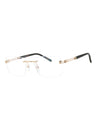 C01 - Shiny Gold / Clear Lens