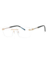 C03 - Shiny Gold/Silver / Clear Lens