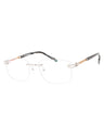 C02 - Shiny Silver/Gold / Clear Lens
