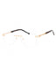 C01 - Shiny Gold / Clear Lens