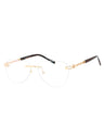 C01 - Shiny Gold / Clear Lens