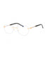 C03 - Shiny Gold/Silver / Clear Lens
