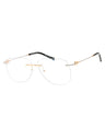 C03 - Shiny Gold/Silver / Clear Lens