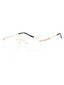C03 - Shiny Gold/Silver / Clear Lens