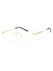 C03 - Shiny Gold/Silver / Clear Lens