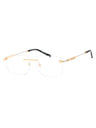 C03 - Shiny Gold/Silver / Clear Lens