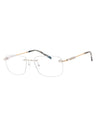C02 - Shiny Silver/Gold / Clear Lens